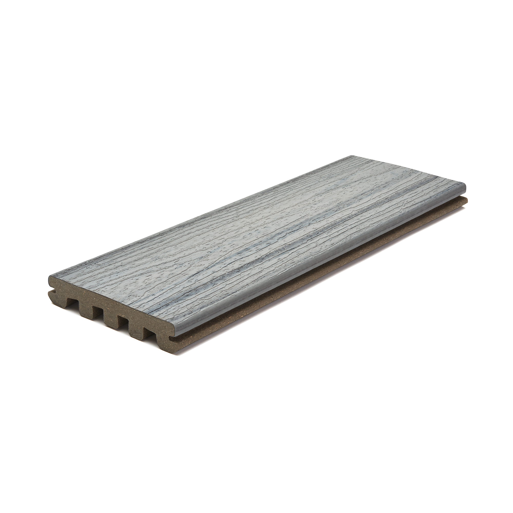 Trex Enhance® 12-in Composite Decking Sample in Foggy Wharf
