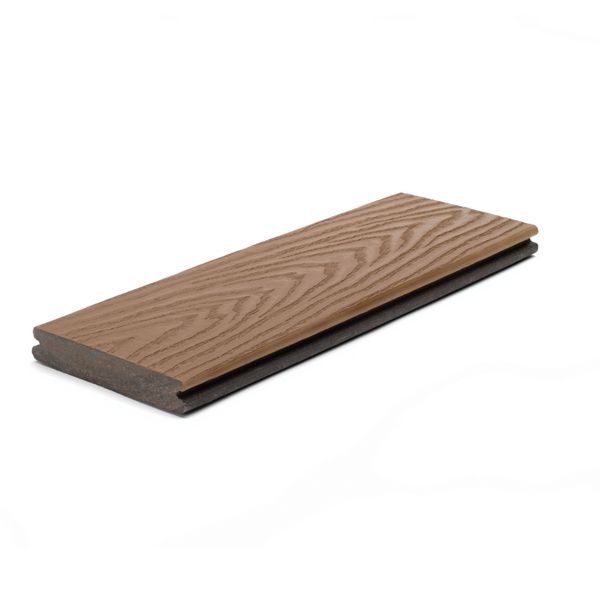 Trex Select® 12-in Composite Decking Sample in Saddle Select